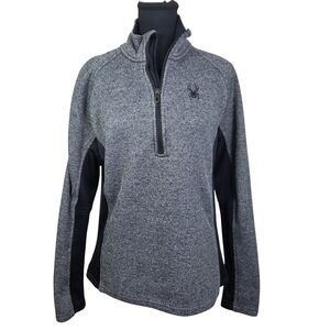 Spyder Women's Black 1/2 Pullover Jacket Size Small